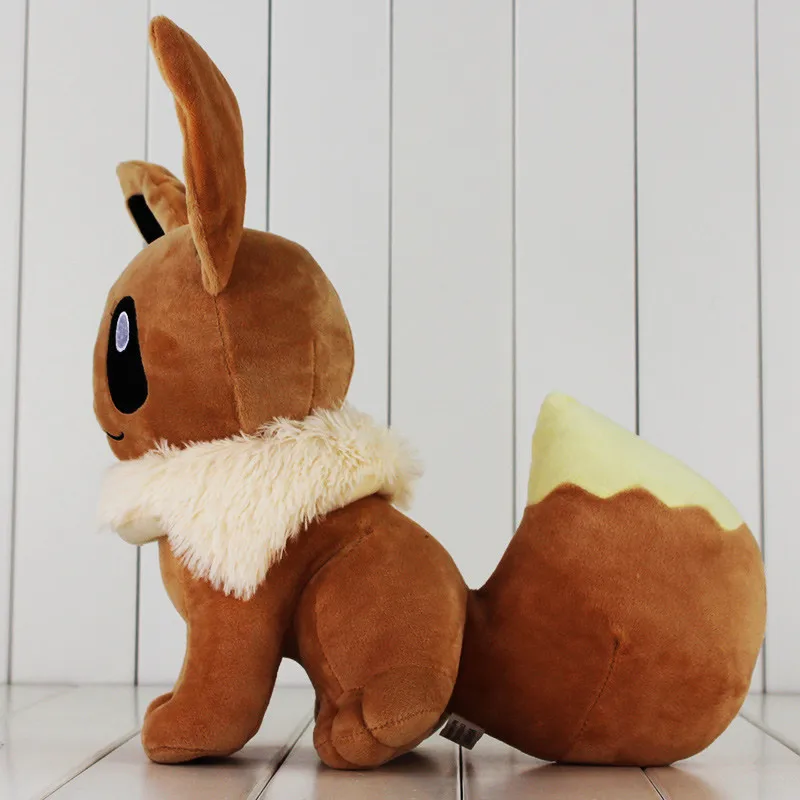Игрушка плюшевая Eevee большая сидячая мягкая игрушка Зверюшка подарок для детей 12