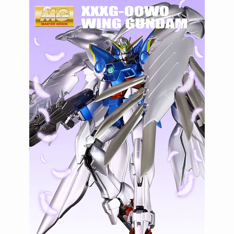 

BANDAI Assembly Model MG 1/100 XXXG-00W0 WINGZERO GUNDAM Metal Coloring Action Toy Figures Gifts for Children