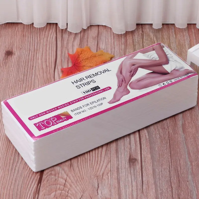 

100Pcs/Lot 7x20 Non-woven Wax Band Hair Removal Beauty Health Epilator Wax Paper