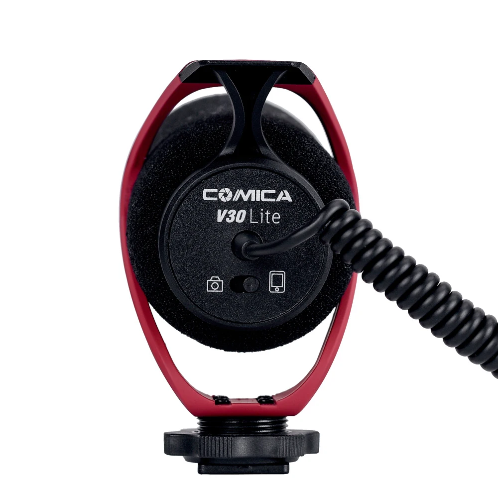 Микрофон COMICA CVM-V30 LITE с суперкардиоидным полярным рисунком холодным башмаком