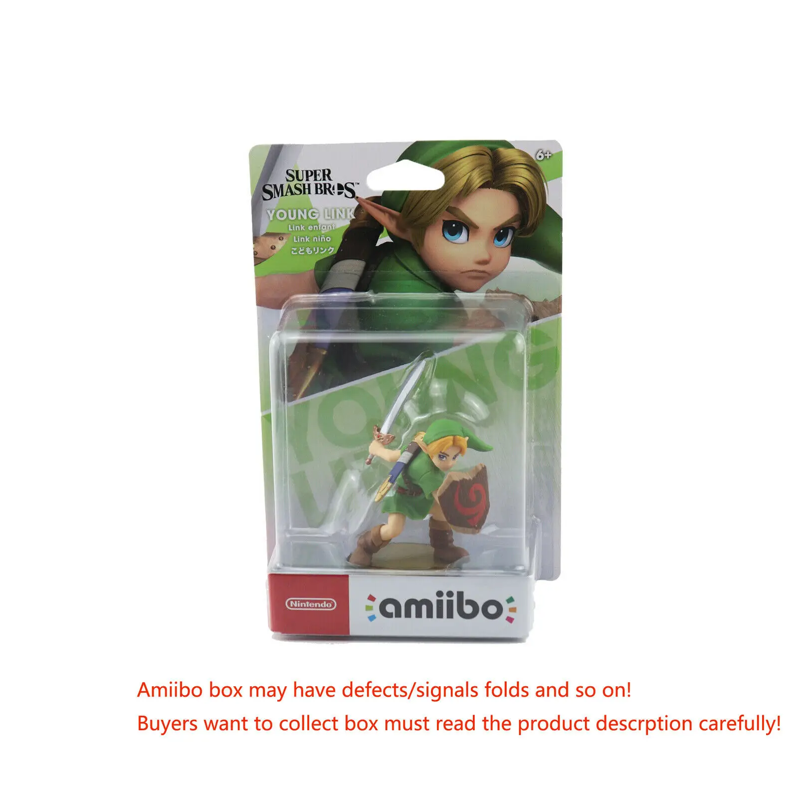 Young link Фигурка Amiibo Super Smash Bros. Серия Для nintendo переключатель Фирменная Новинка - Цвет: Young link