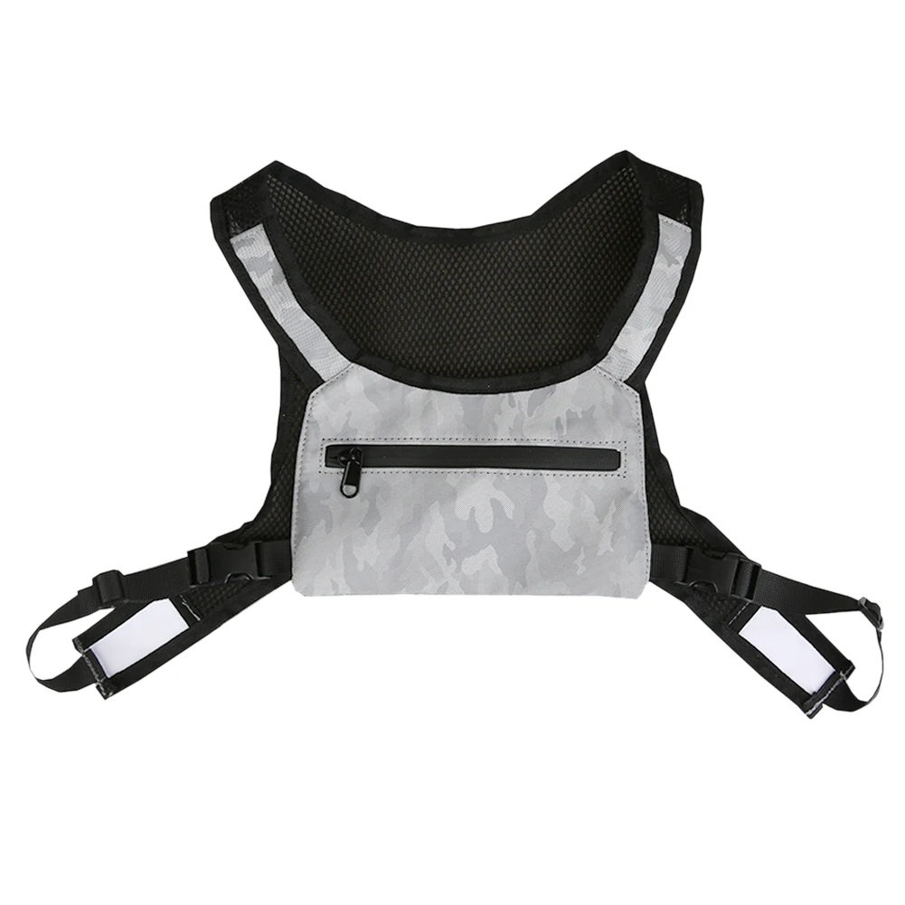 

Hip Hop Vest Bags Shoulder Belt Pack Streetwear Pouches Men Women Nylon Waistcoat Daily Women for Outdoor Shopping