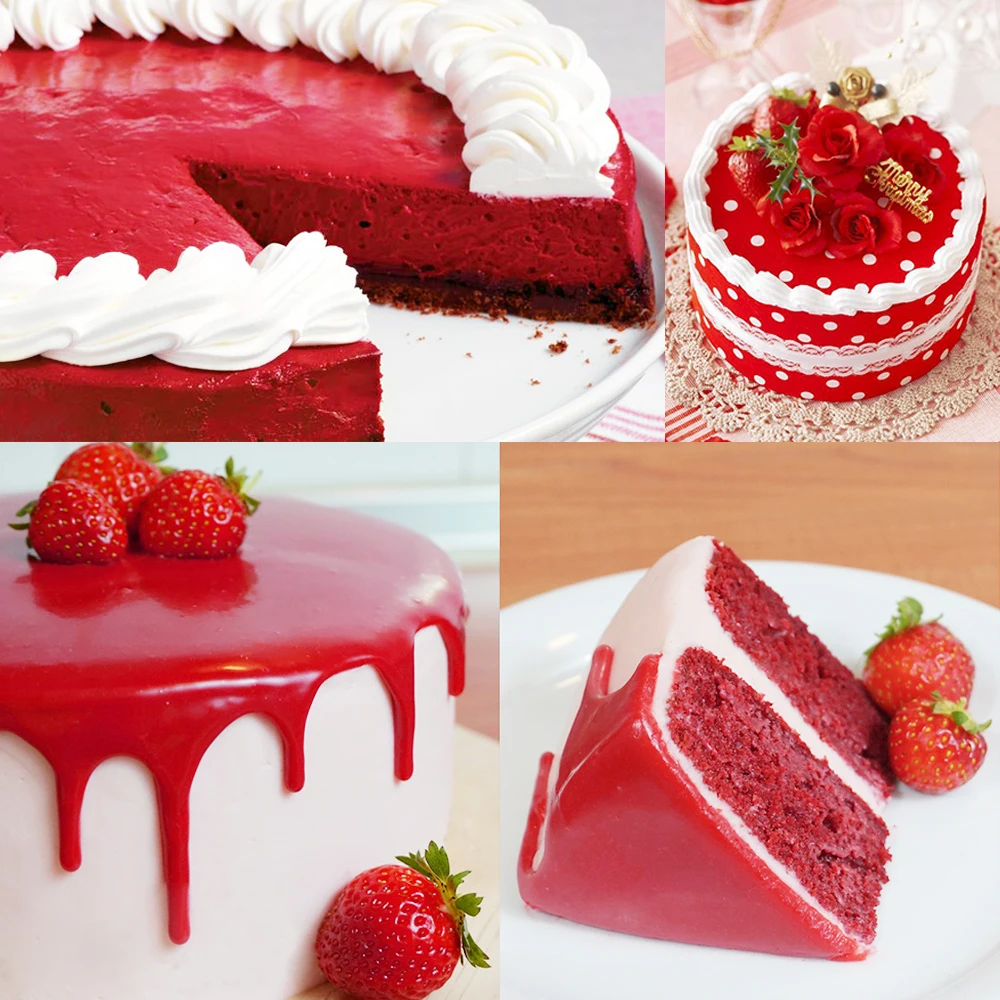 Пищевой съедобный порошок 10 г красный пищевой краситель для украшения торта