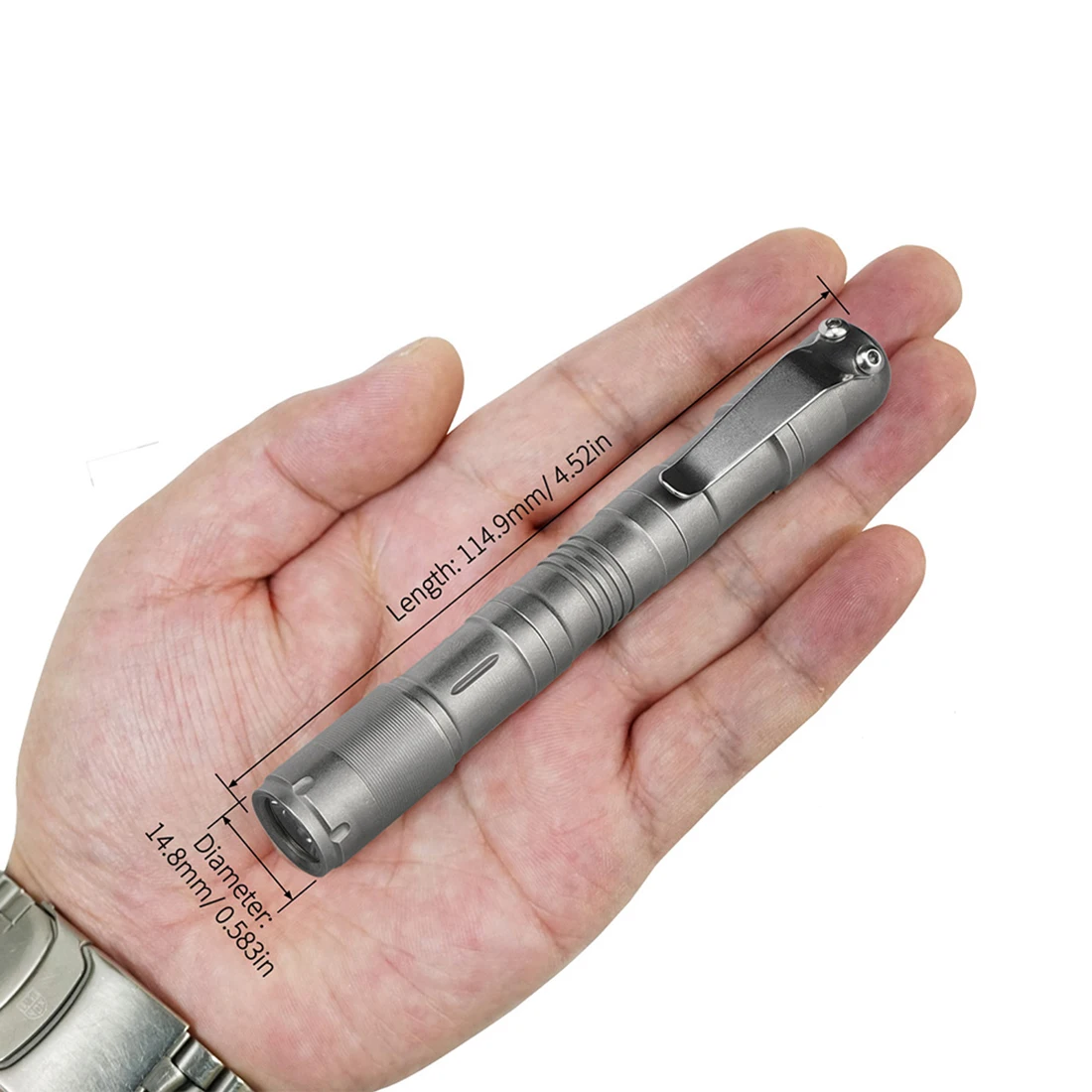 

X7S Multifunctional EDC Capsule Flashlight & Lighter Kit - Polished/Stonewashed