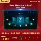 2 Дина fndroid 11 передний бампер автомобиля радио мультимедиа плеер для Honda CR-V 3 ре CRV 2007-2011 AI голосовых Управление Bulit в Carplay Wi-Fi 6 ГБ 128