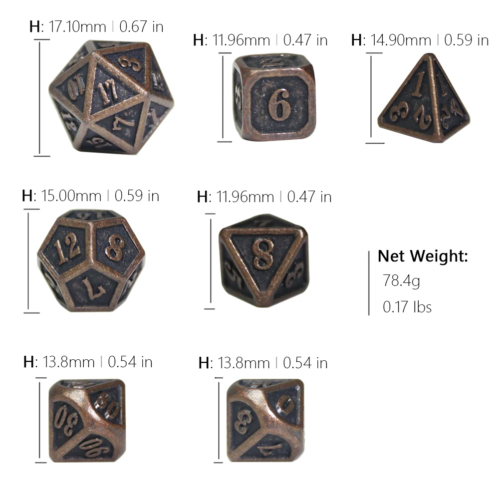 Набор металлических игральных костей 26 цветов мини размер фотография настольных