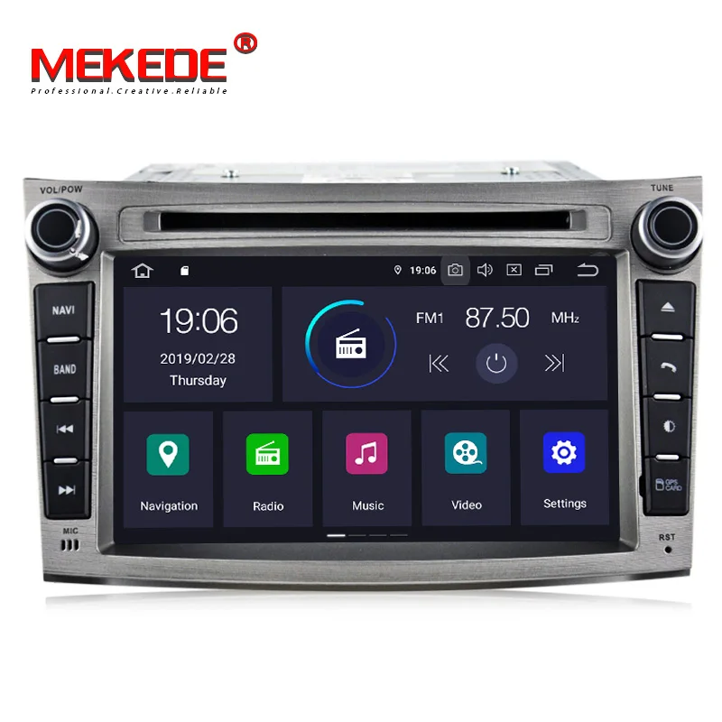 MEKEDE 4G+ 64G Android 9,0 автомобильный Радио dvd-плеер мультимедиа для SUBARU OUTBACK 2008-2013 BT wifi gps RDS Wi-Fi