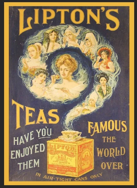 

Lipton té Vintage Retro señal Metal lata Placa de pared de publicidad de la cocina de casa