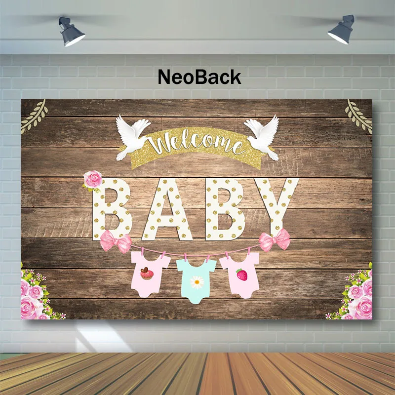 NeoBack деревенский деревянный детский фон для душа белый голубь Детская рубашка