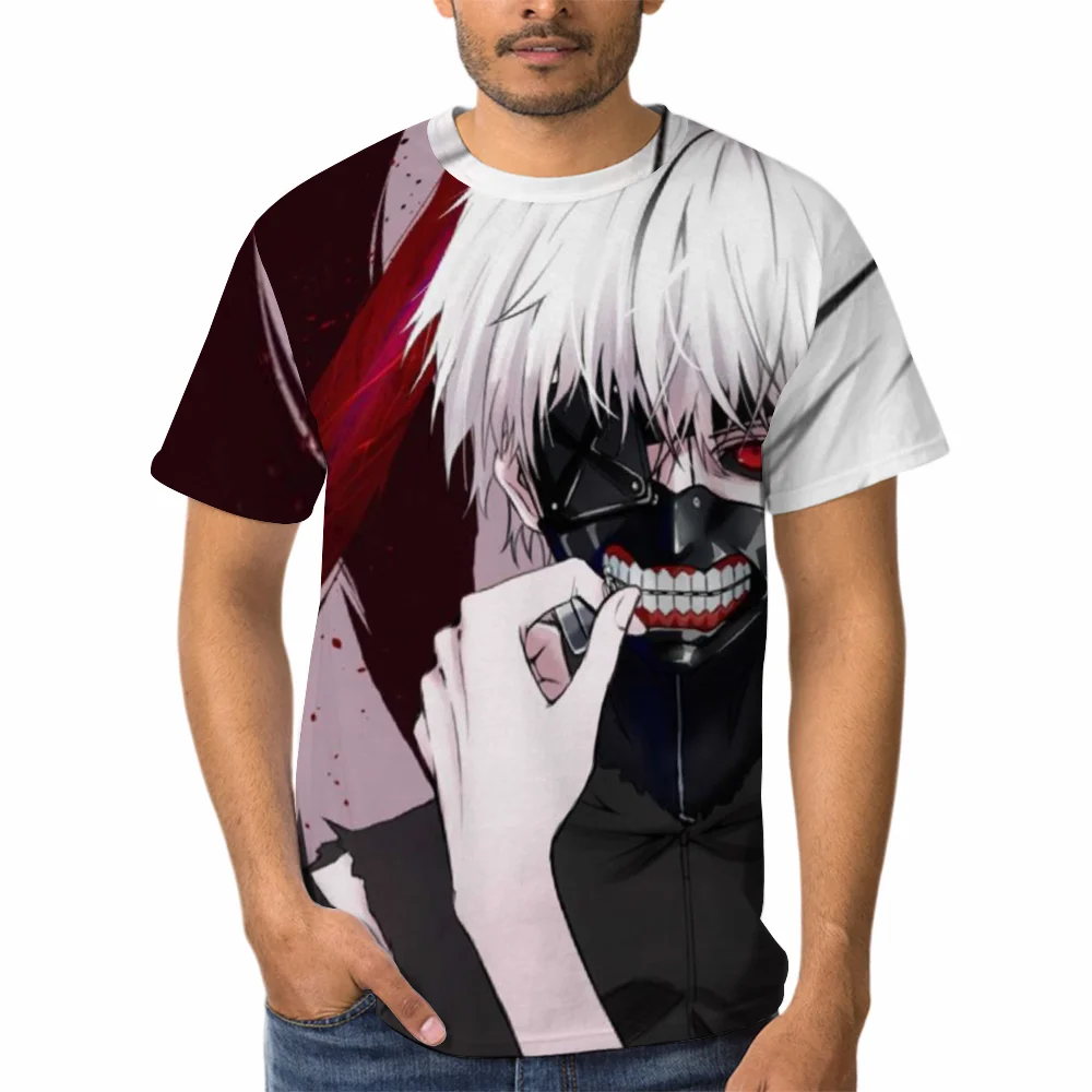 

Japanese Popular Anime Men And Women Cool Cartoon Characters 3d Printed Comfor Breathable Short Sleeve T-shirt