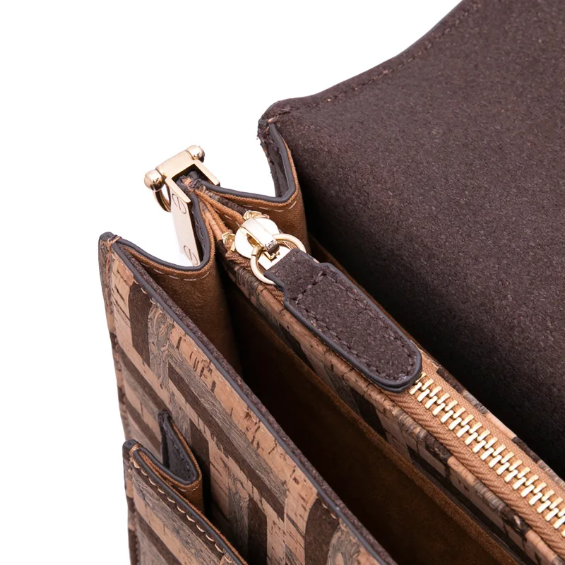 Винтажная женская сумка из пробкового дерева дизайнерские сумки в стиле ретро