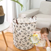 40x50cm folding laundry basket round storage bin large capacity laundry hamper dirty clothes organizer basket toy home bucket