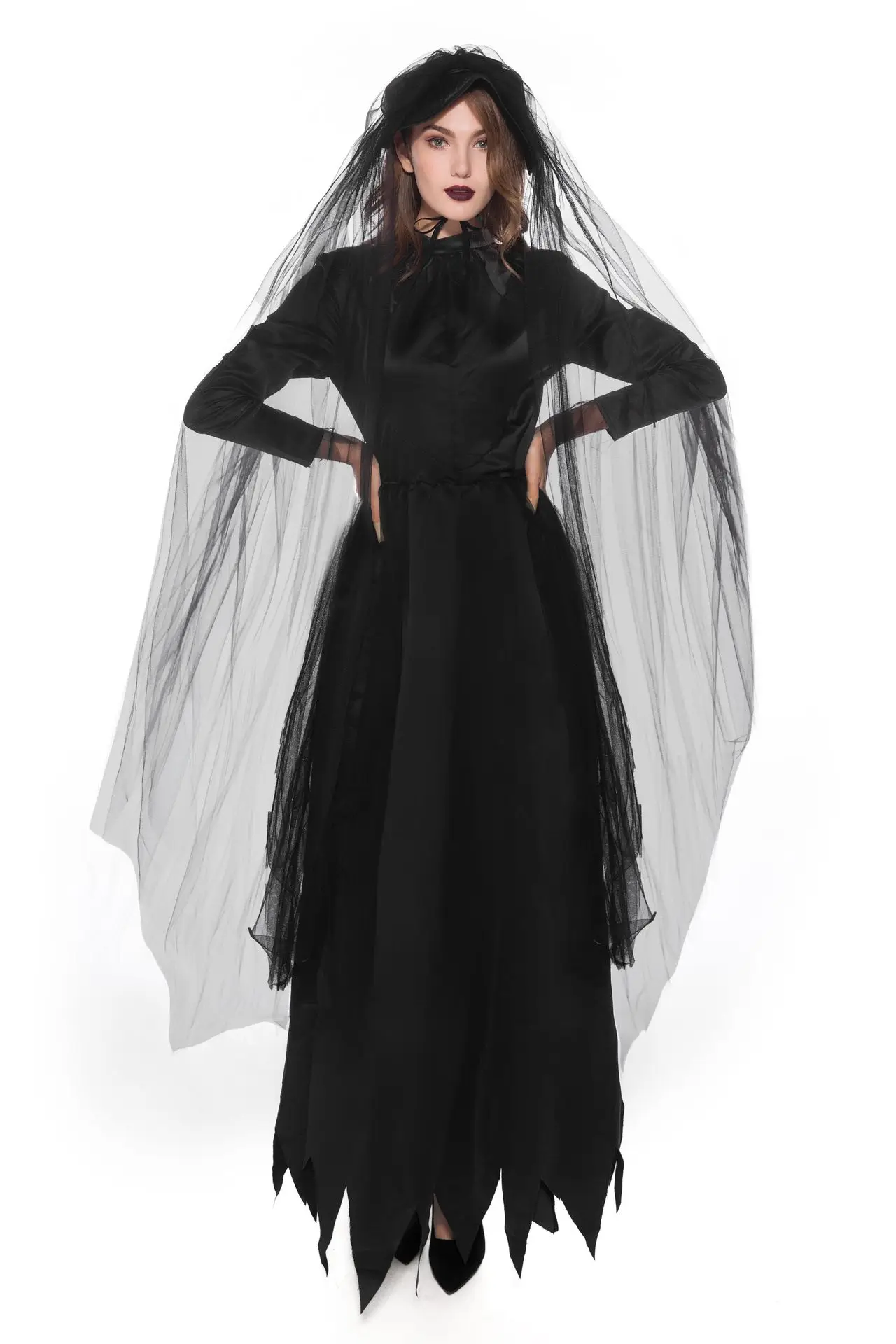 

Новинка 2020, костюмы на Хэллоуин, косплей, костюм невесты вампира, взрослый сценический костюм ведьмы для выступления, женские костюмы для ко...
