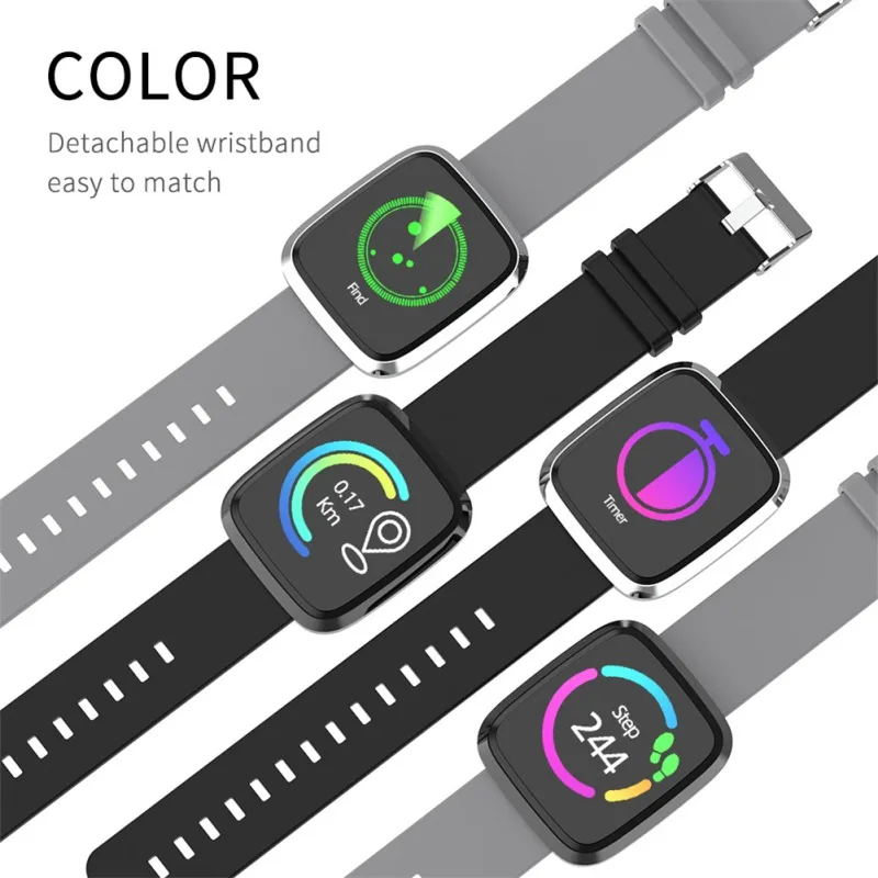 

ST8 Smart Wristband Large Color Screen IP67 Waterproof Sport Fitness Heart Rate Monitoring Muilt-function Smart Watch Bracelet
