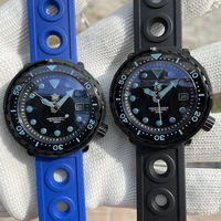 steeldvie mechanical dive watch color dial sd1975xt japan nh35 movement 300m waterproof swiss luminous plating tuna wristwatch