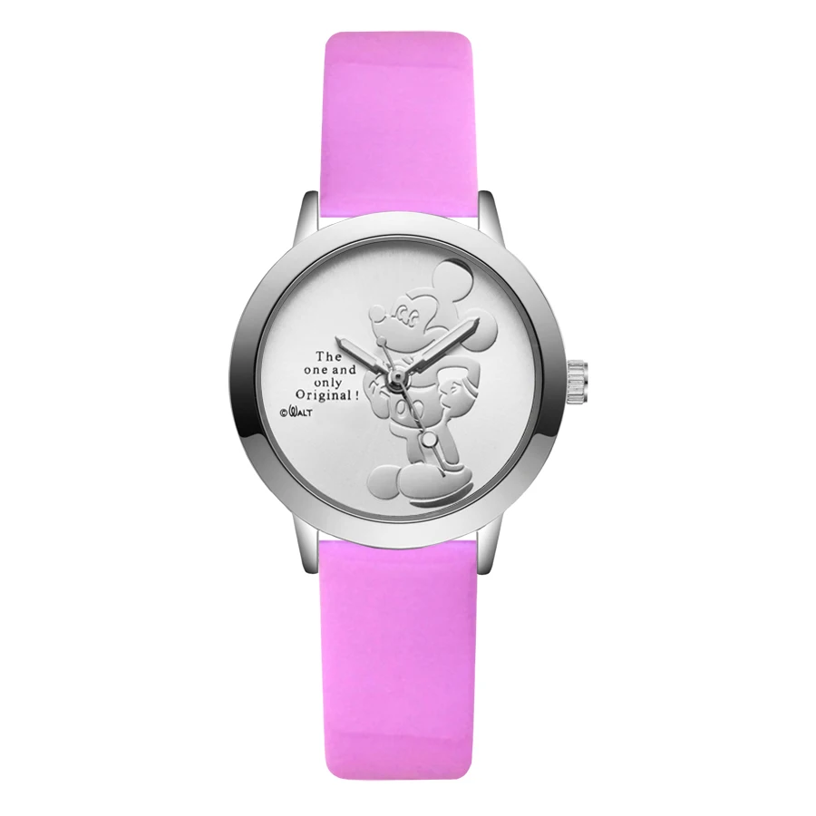 3D детей часы кварцевые Мода милый Принт мульташной Минни дети детские для