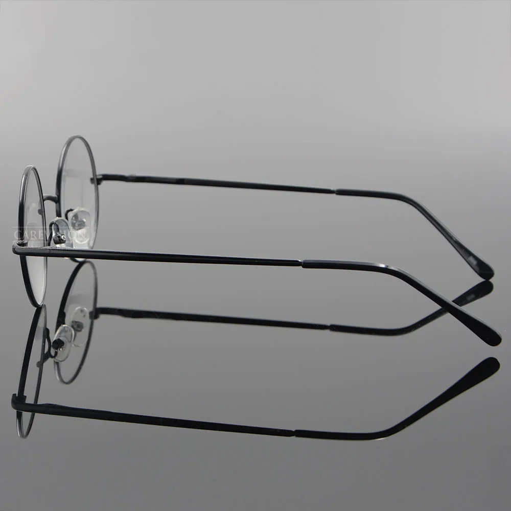 Винтажные круглые черные маленькие пружинные петли металлические оправы для