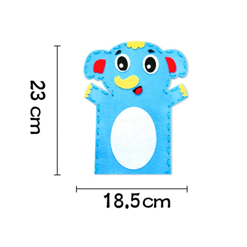 

5Pcs Kid DIY Cartoon Animal Hand Puppet Handmade Sewing Crafts Educational Toy