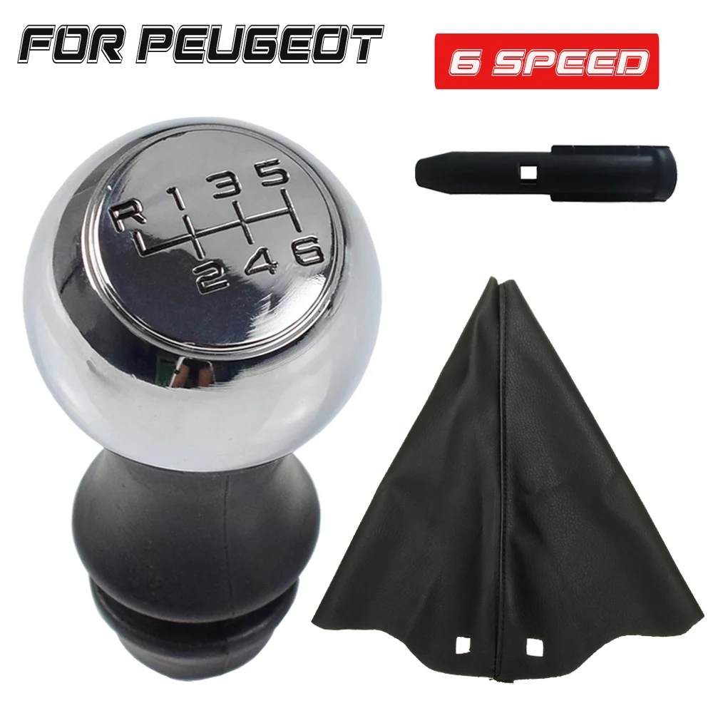 

Gear Shift Knob Gaiter Boot Cover For Peugeot 106 206 306 406 107 207 307 407 301 308 2008 3008 Car Accessories