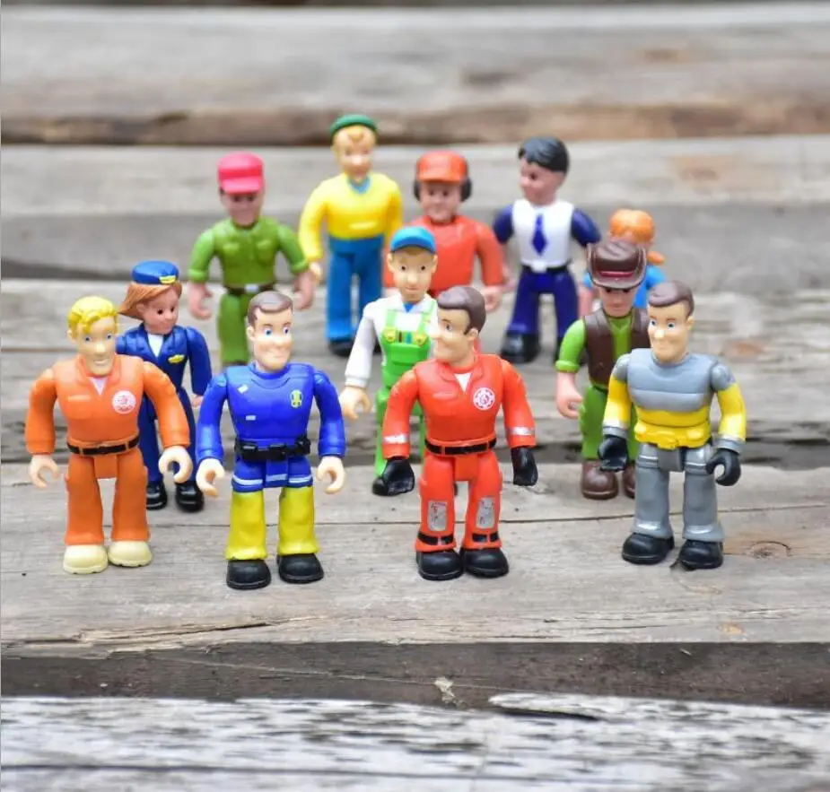 Аниме Пожарный Сэм фигурка игрушка Стил Пенни Норман пожарные ПВХ модель мини