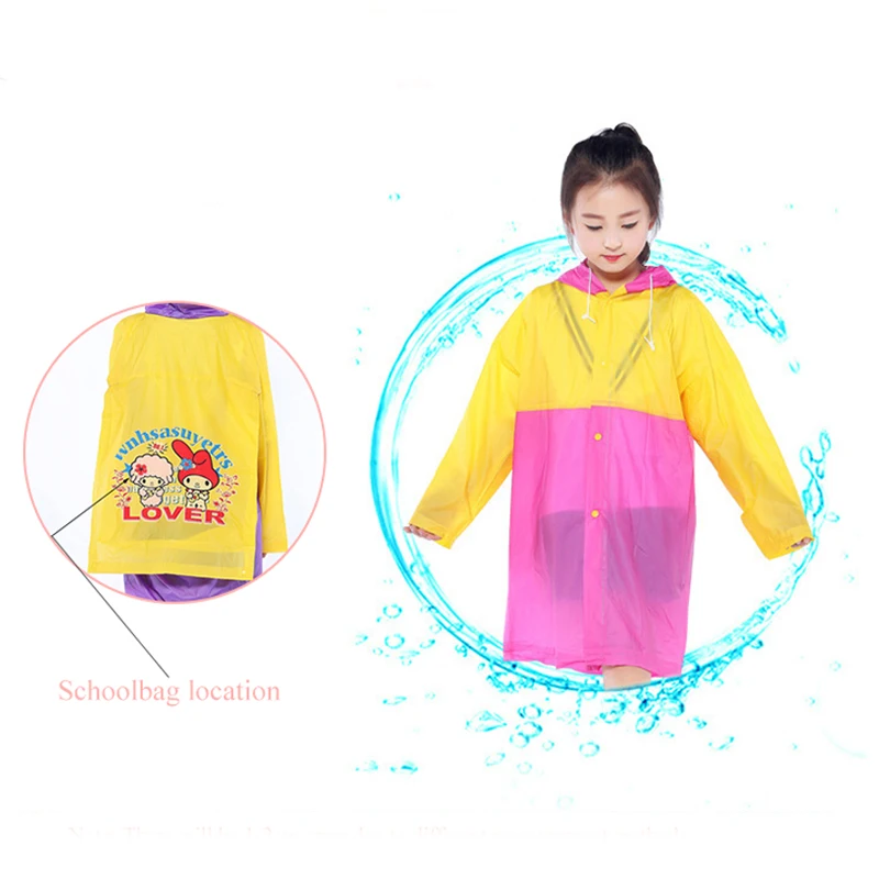 дождевик детский для мальчиков и девочек школьные сумки дождевики непромокаемый