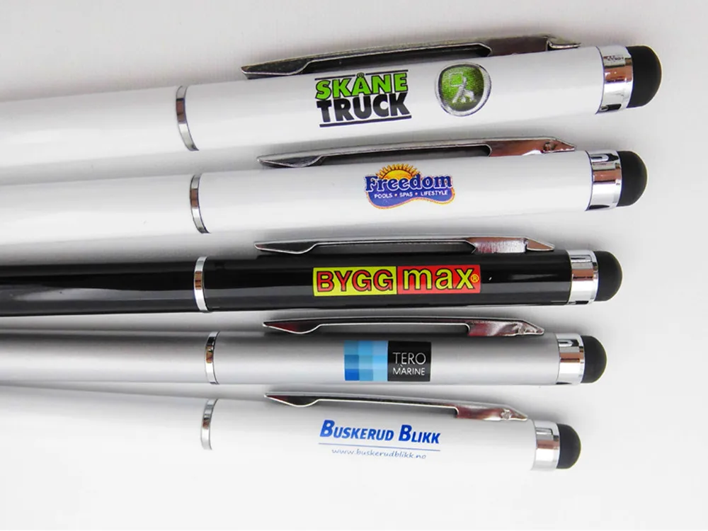 [Бесплатный логотип + Бесплатная доставка] 500 шт./лот металлический стилус промо с