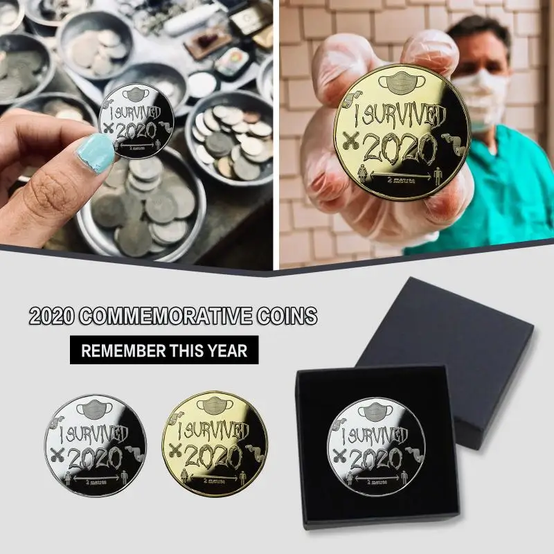 Я пережил 2020-медаль и памятные коллекционеров Памятная коллекция из золотого
