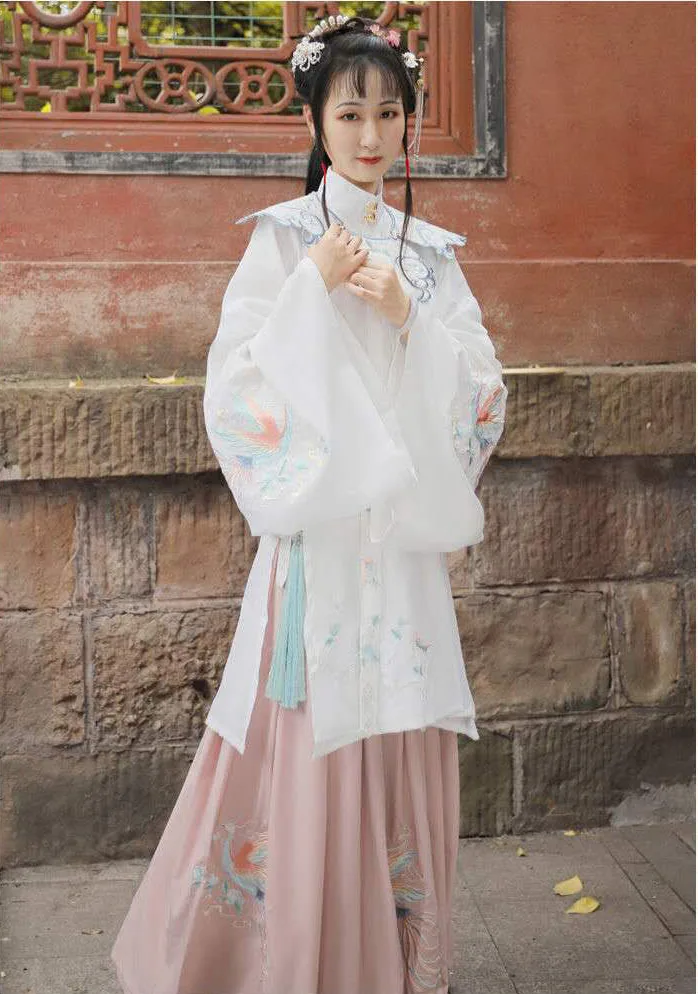 3 предмета в комплекте для женщин Hanfu Вышивка с изображением древней народном