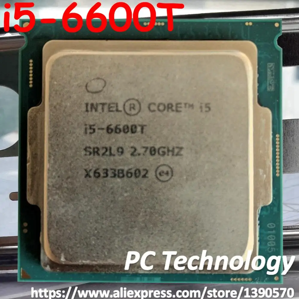 Оригинальный процессор Intel Core 6600 i5 1151 T 2 7 ГГц четырехъядерный 6 м 35 Вт LGA бесплатная