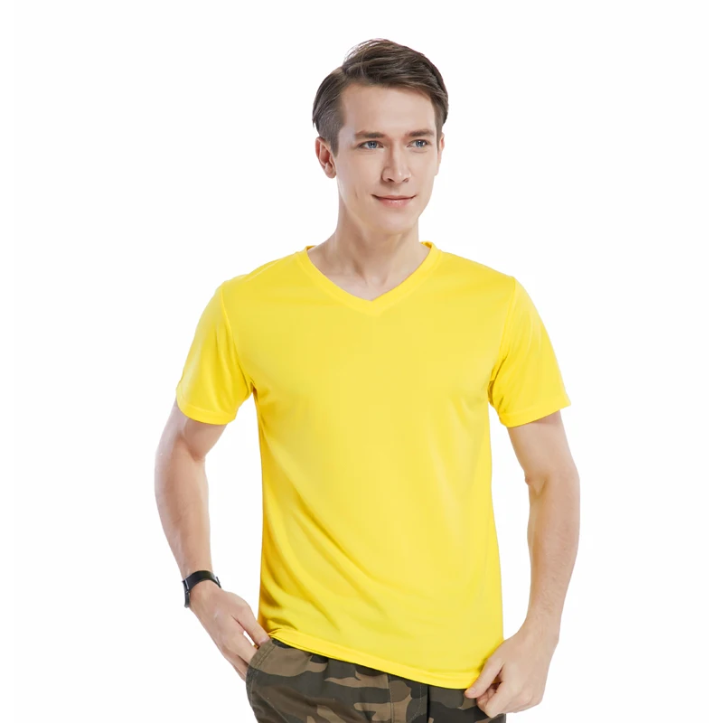 Мужская футболка для бега дышащая быстросохнущая фитнеса спортзала однотонные