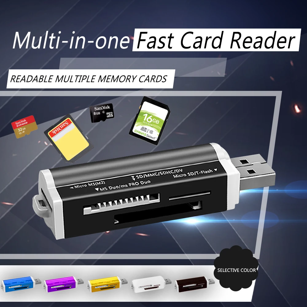 USB 2 0 + OTG Micro SD/SDXC TF кардридер адаптер Многофункциональный U диск PC телефоны
