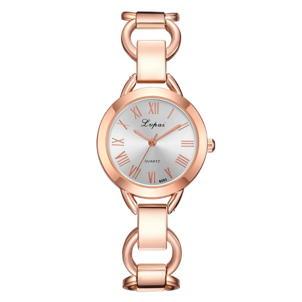 Lvpai Marke Frauen Uhren Luxus Kleid Rose Gold Zifferblatt Armband Armbanduhr Damen Quarz Sport Uhr | Наручные часы