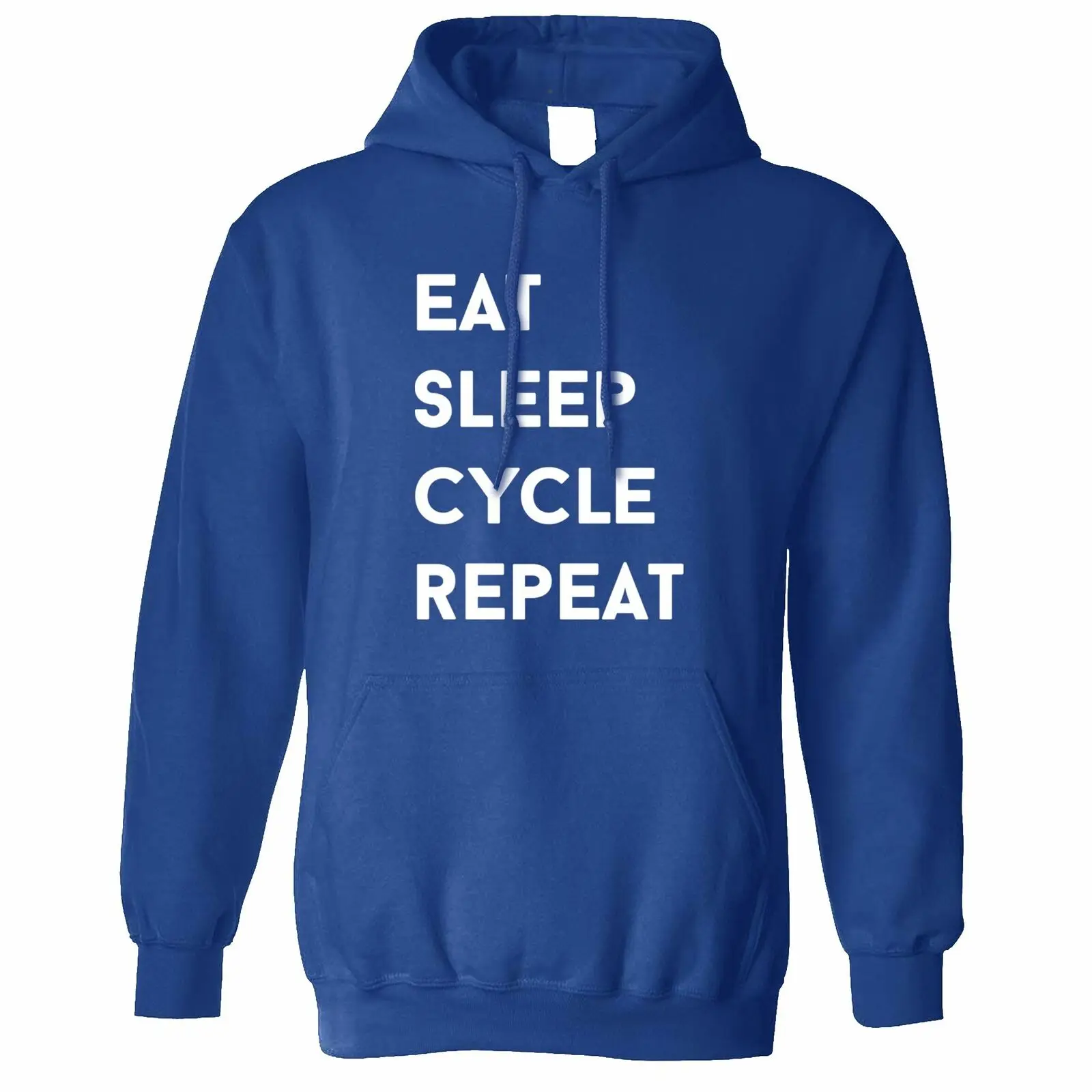 

Biking Hoodie Eat, Sleep, Cycle, Repeat Slogan Exercise Gym Bike Novelty Hip Hop Hoodies Funny Punk Oversize Hooded Sweatshirts