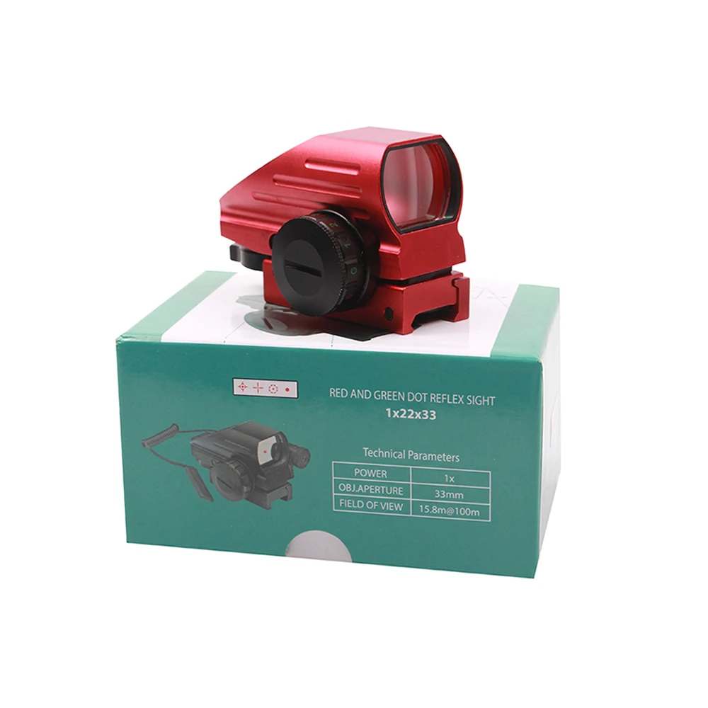 Прицел для винтовки с красной точкой тактический прицел красным и зеленым