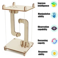wooden anti gravity diy tensegrity structure floating table model toy for kids child gift building blocks