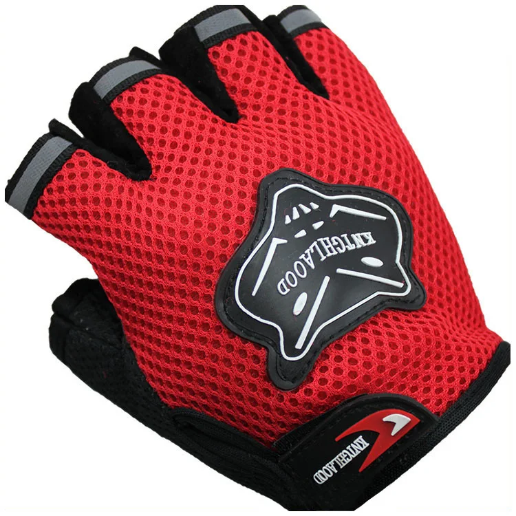 Велосипедные перчатки мотоциклетные с открытыми пальцами дышащие для гоночных