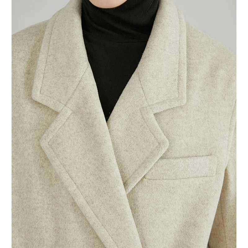 2019 женское нейтральное пальто Дамская Роскошная твидовая куртка из овечьей