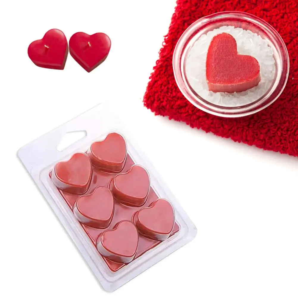 Molde de vela en forma de coraz&oacute;n, transparente, duradero, reutilizable, fusi&oacute;n de cera, moldes de vela de aromaterapia, regalo de San Valent&iacute;n-4