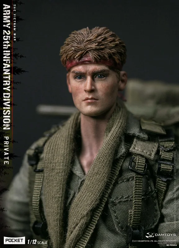 

DAM TOYS PES004 POCKET ELITE SERIES Vietnam War US ARMY 25th Infantry Division Private 1/12 Figure