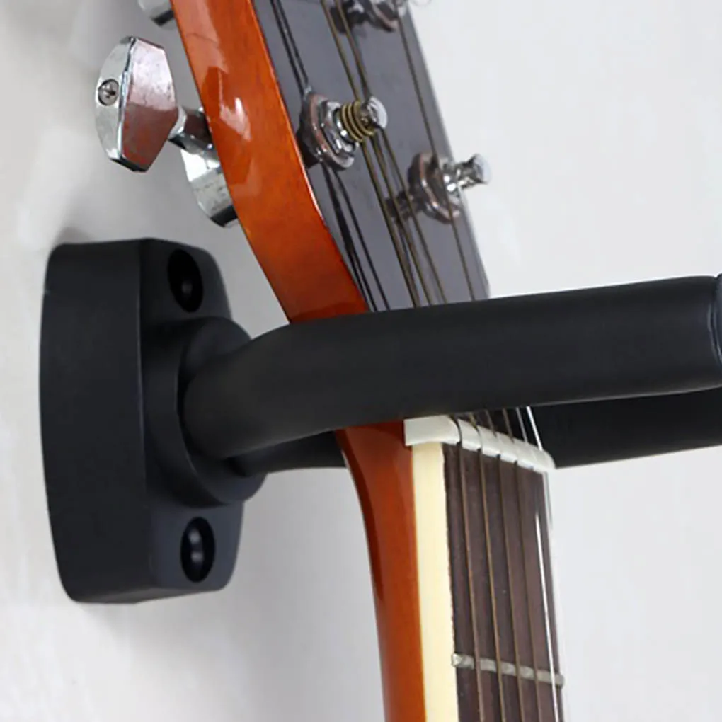 1 Piece Guitar Bass Mandolin Banjo Ukulele Stand Wall Mount Hanger Holder Guitar Hanger Electric Guitar Neck Holder Accessories