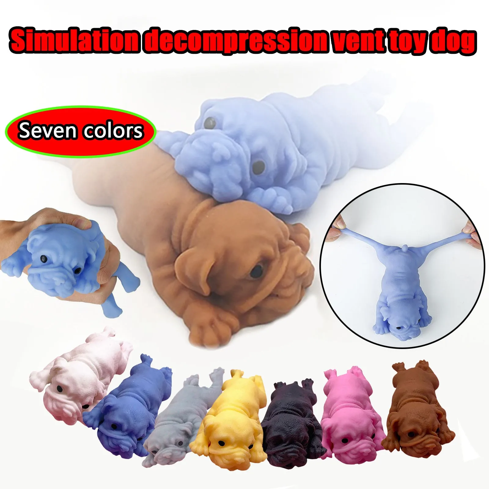 

Multicolor Creative Simulation Lovely Puppy Decompression Exhaust Pressure Relief Toy Soft For Kids Gift антистресс игрушки