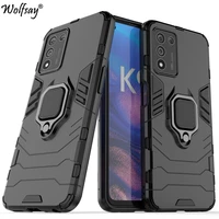 for oppo realme q3s case armor magnetic suction stand full cover for realme q3s 5g case cover for realme q3s q3t q3i q3 pro 7 8i