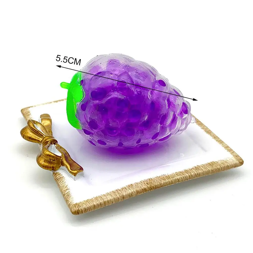 

TPR Decompression Toy Exhaust Ball Fruit Pinch Net Emotional Squeeze Relieve ADHD Healthy Cute Toy Decompression Toy