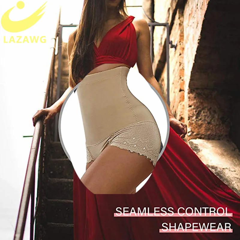 LAZAWG женское корректирующее белье, высокая талия, контроль животика, подтяжки ягодиц, нижнее белье, Корректирующее белье для похудения, пояс для талии
