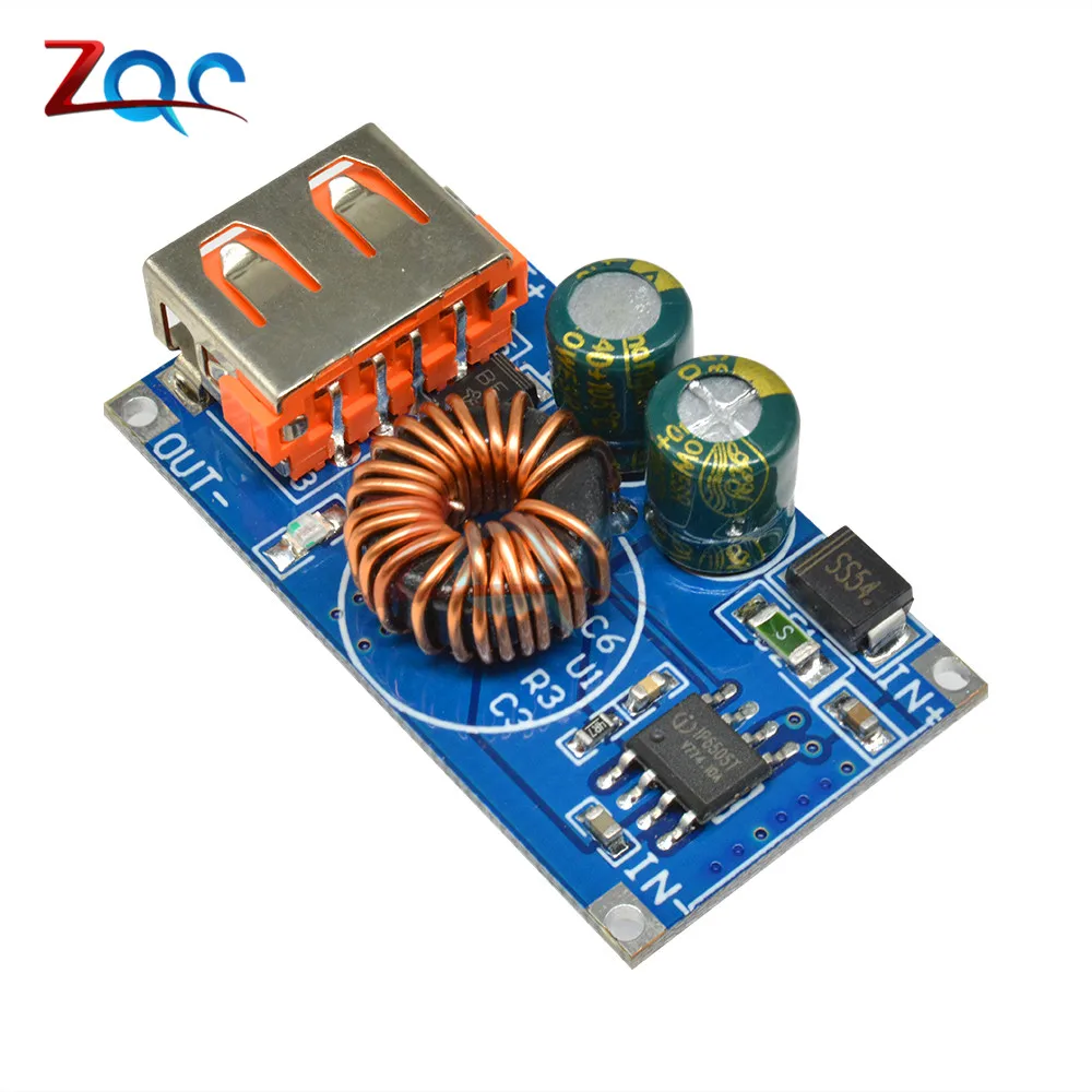 USB DC Step Down Buck Module 12V 24V To QC2.0 QC3.0 Fast Charge Mobile Phone Charging Board For Apple Huawei FCP Quick Charger