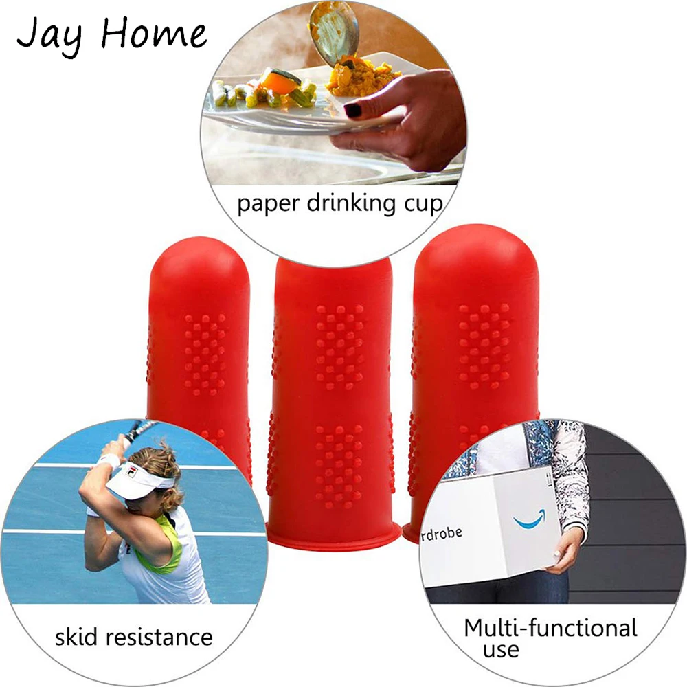 3/5Pcs Silicone Finger Protectors Covers Caps for Scrapbooking Sewing DIY Crafts Ironing Embroidery Needlework Thimble | Дом и сад