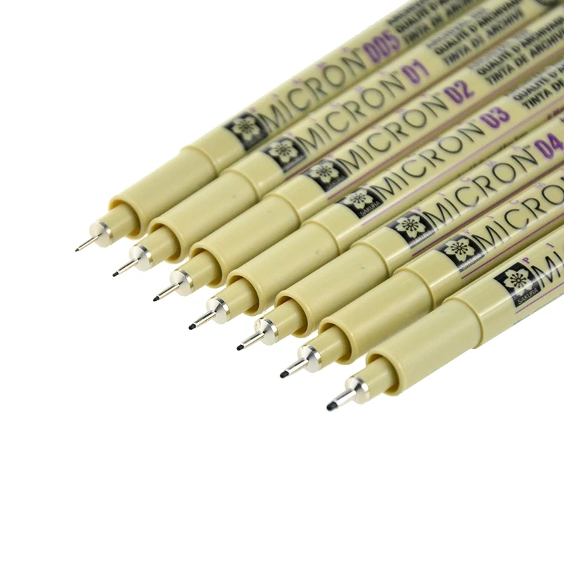 SAKURA XSDK PIGMA ручки Micron иглы кончик тонкой подводки художественные маркеры