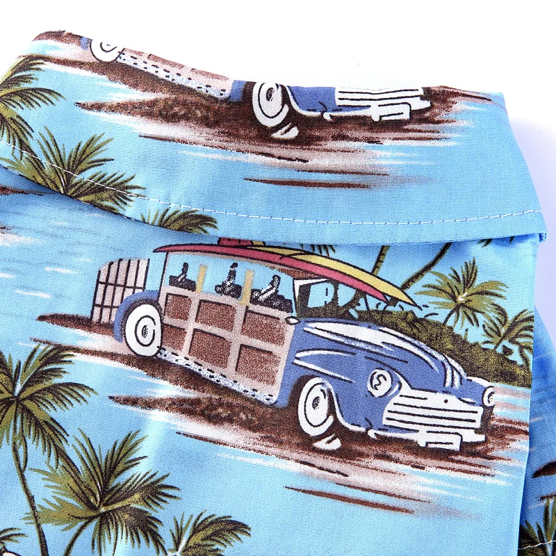 Пляжная одежда в гавайском стиле для домашних животных Размеры S-xl футболка