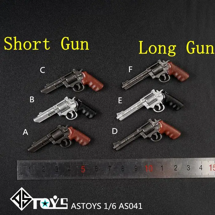 

In Stock AS041 M&P Smith of Wessones Revolver Gun Weapons Model For 12 inch Doll Action Figures Collection