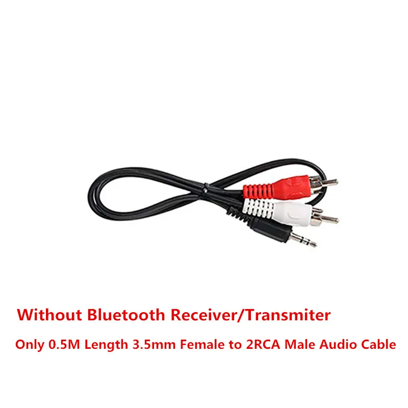 VIKEFON Bluetooth 5,0 аудио приемник передатчик мини стерео Bluetooth AUX RCA USB 3,5 мм разъем для ТВ ПК автомобильный комплект беспроводной адаптер - Цвет: Only RCA Cable